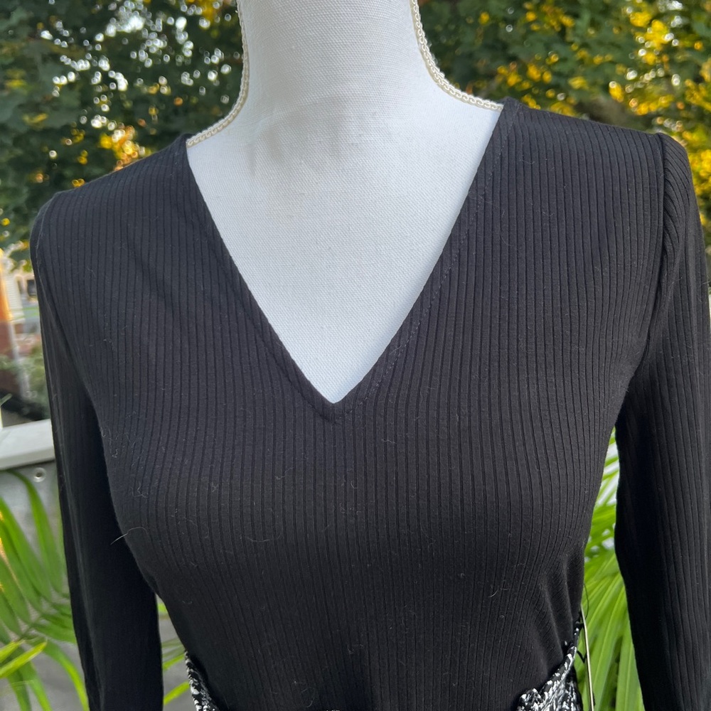 NWT - EXPRESS Dress Size Small Black & White - Picture 5 of 6
